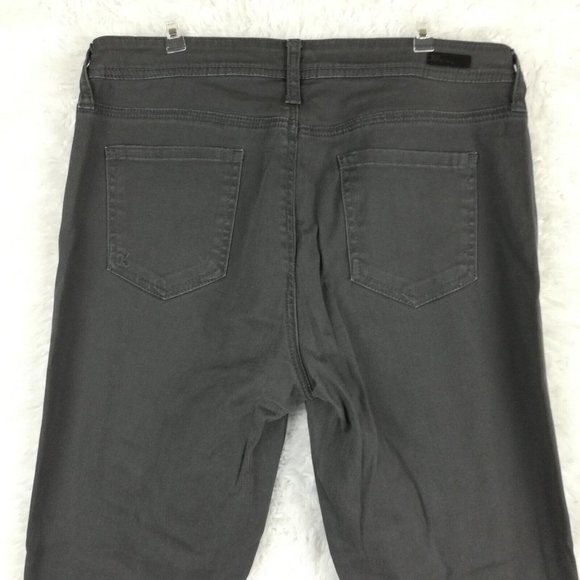 Kut From The Kloth Womens Pants‎ Skinny Angelina Ankle Gray Cuffed Stretch 10 - Picture 8 of 12